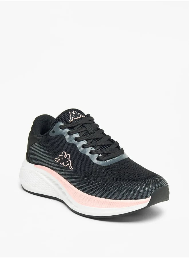 Kappa Women's Textured Walking Shoes with Lace-Up Closure