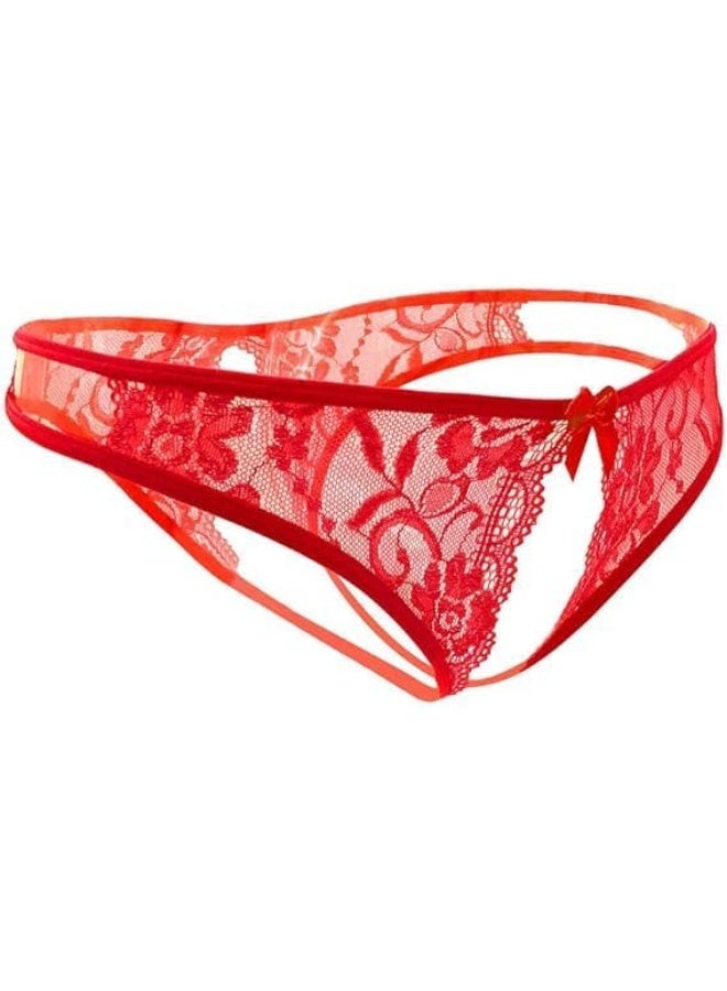 Handy Sexy Women's Lace Floral Lingerie with Elegant Bow in the Middle - Distinctive Feminine Underwear Hn 8027 - Image 2