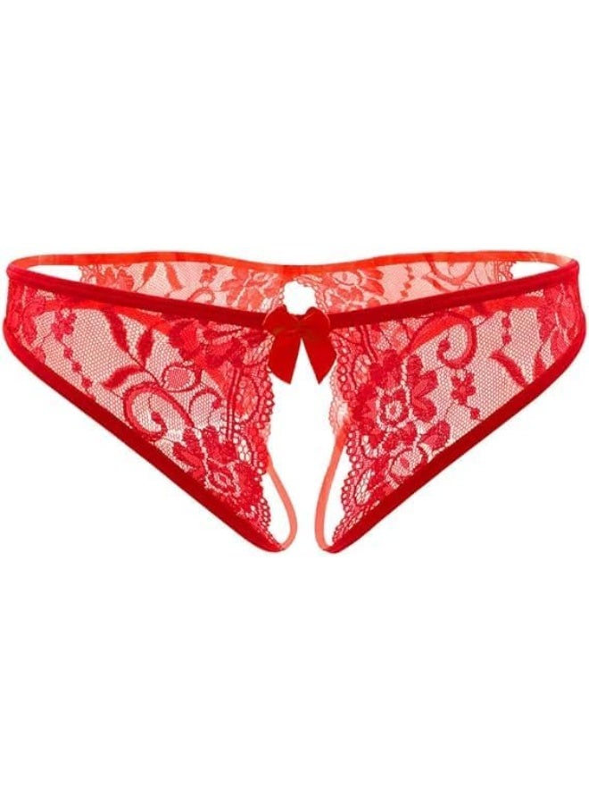 Handy Sexy Women's Lace Floral Lingerie with Elegant Bow in the Middle - Distinctive Feminine Underwear Hn 8027 - Image 3