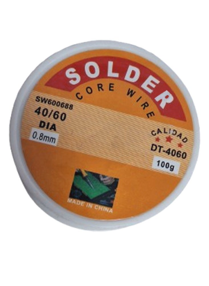 Generic High quality electronic solder wire, with a 60/40 (60% tin / 40% lead) 100g composition to ensure excellent flow and optimal melting speed at low temperatures. Contains an internal flex core to ensure a clean and consistent solder without the need to add the flex separately. Safe for sensitive components.  - Image 2