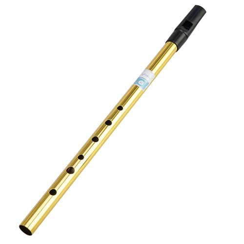 Sondery Irish Tin Whistle Key of D Made from Brass A Bright Brass Wind Type Sound Penny Whistle - Image 1