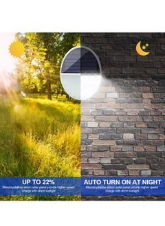 SYOSI Solar Lights Outdoor, Solar Door Lights Security Flood Lights with 2 Lighting Modes, Motion Sensor Security Lights, IP65 Waterproof Solar Powered for Garden Patio Yard(2Pack)  - Image 4