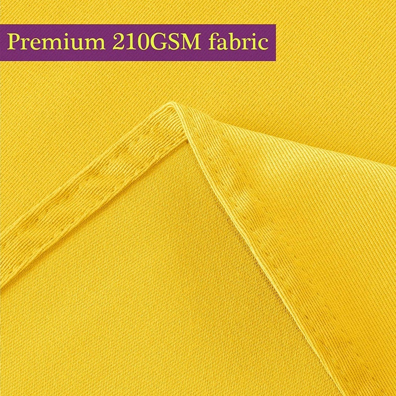 Obstal Obstal 210GSM Rectangle Table Cloth - Heavy Duty Water Proof Microfiber Tablecloth  Decorative Fabric Table Cover for Outdoor and Indoor Use (Yellow  54 x 54 Inch)  - Image 3