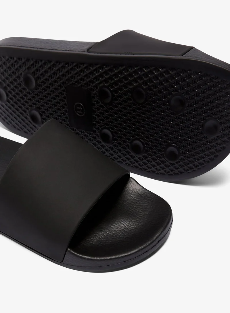 Matalan Black Comfort Sliders