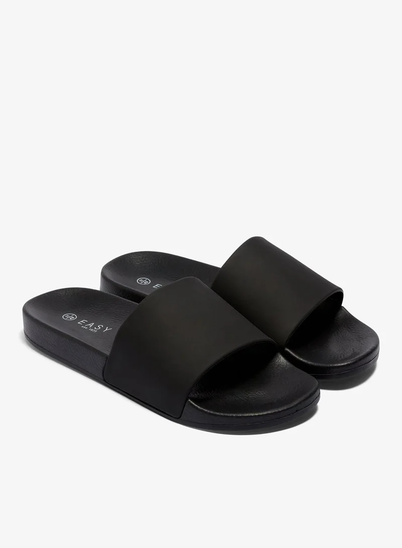 Matalan Black Comfort Sliders
