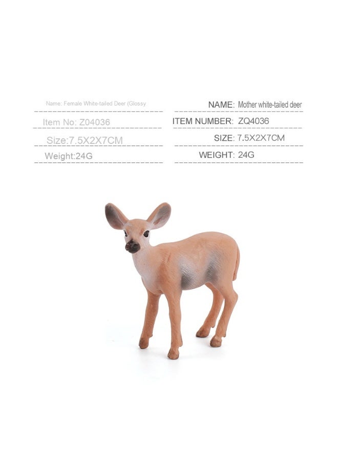 NIBEMINENT Children's Cognitive Forest Animal Model Deer Set