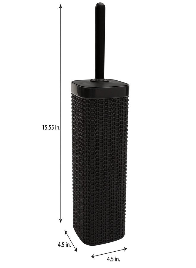 Bath Bliss Sailor Knot Matte Black Toilet-Brushes, 1 Pack - Image 4