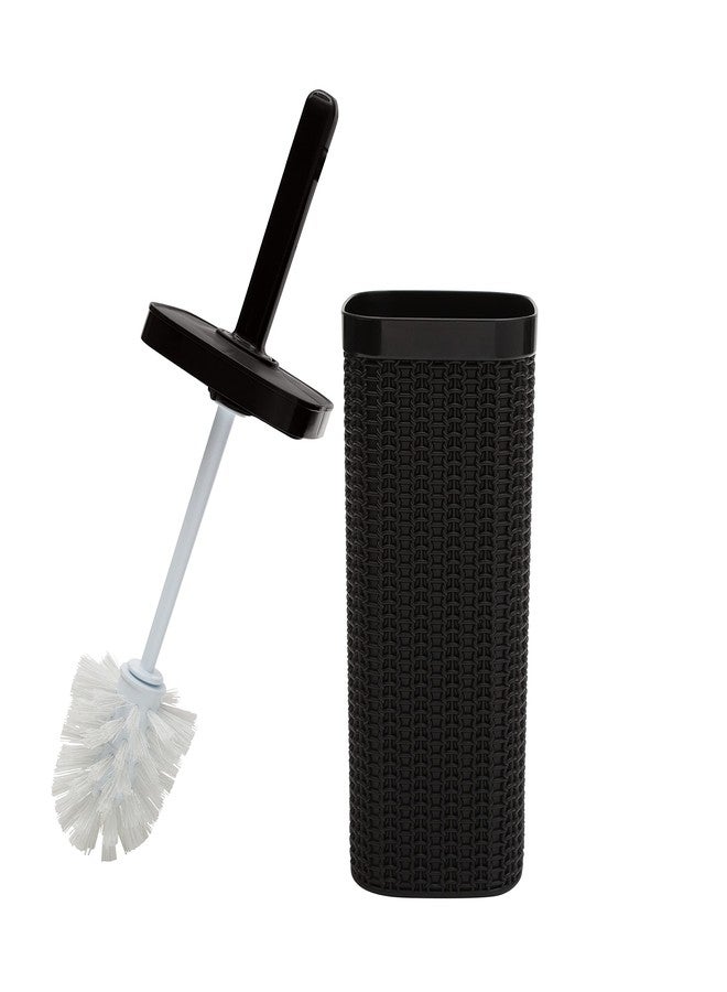 Bath Bliss Sailor Knot Matte Black Toilet-Brushes, 1 Pack - Image 1
