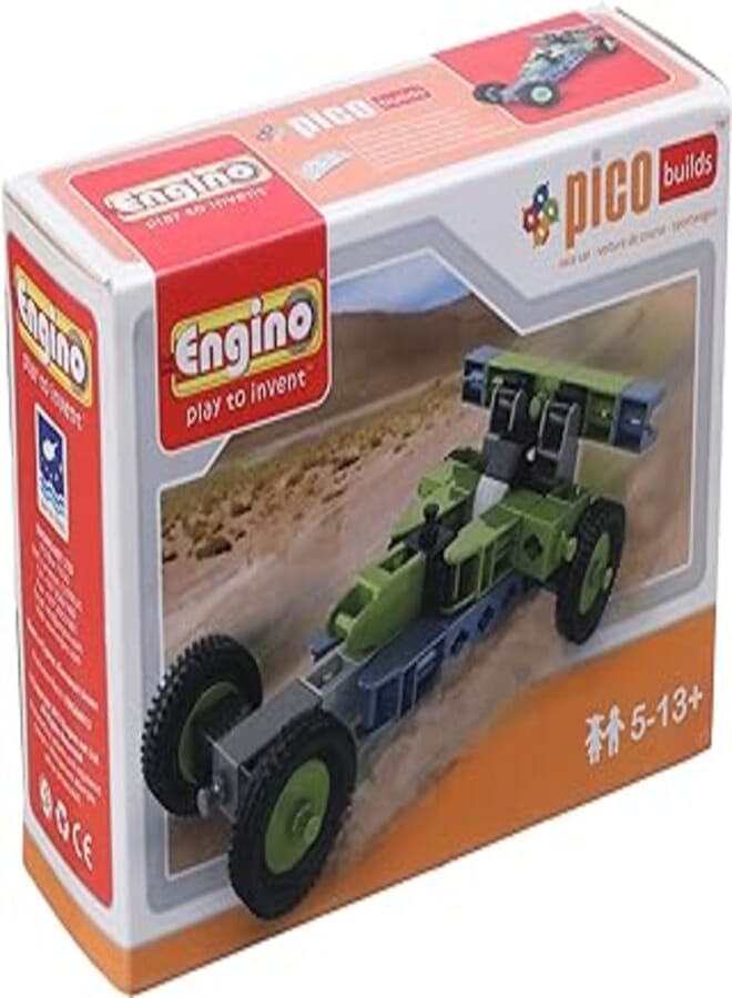 Engino peak builds race car, construction game (pb02)