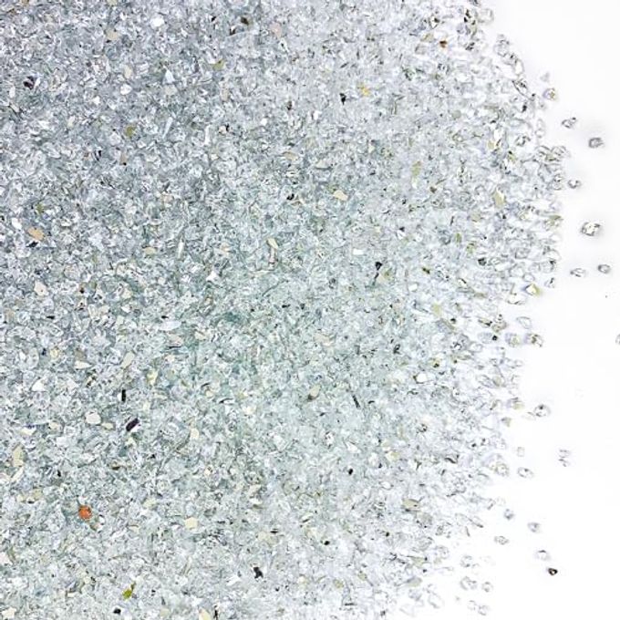 13 LB CRUSHED GLASS SAND 12MM BROKEN MIRROR GLASS PIECES MINI CRUSH STONES FOR RESIN ARTSDIY CRAFTSVASE FILLERCANDLE HOLDER DECORPLANT TOPPER DRESSING DAZZLING PEBBLESCLEAR