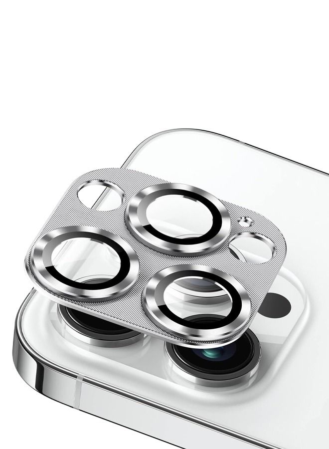 iPhone 15 Pro/iPhone 15 Pro Max Camera Lens Protector, Aluminum Alloy Metal Tempered Glass Cover Camera Screen Film Protector Accessories, Case Friendly for iPhone 15 Pro / 15 ProMax 2023 - Image 1