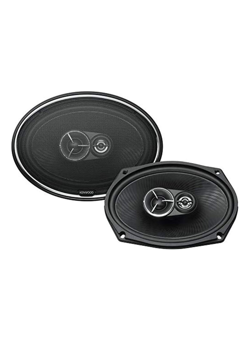 كينوود مكبرات صوت سيارة كينوود KFC-HQR7100 ثلاثية الاتجاهات، 7×10 بوصة، 600 واط ذروة، 150 واط جذر متوسط ​​مربع