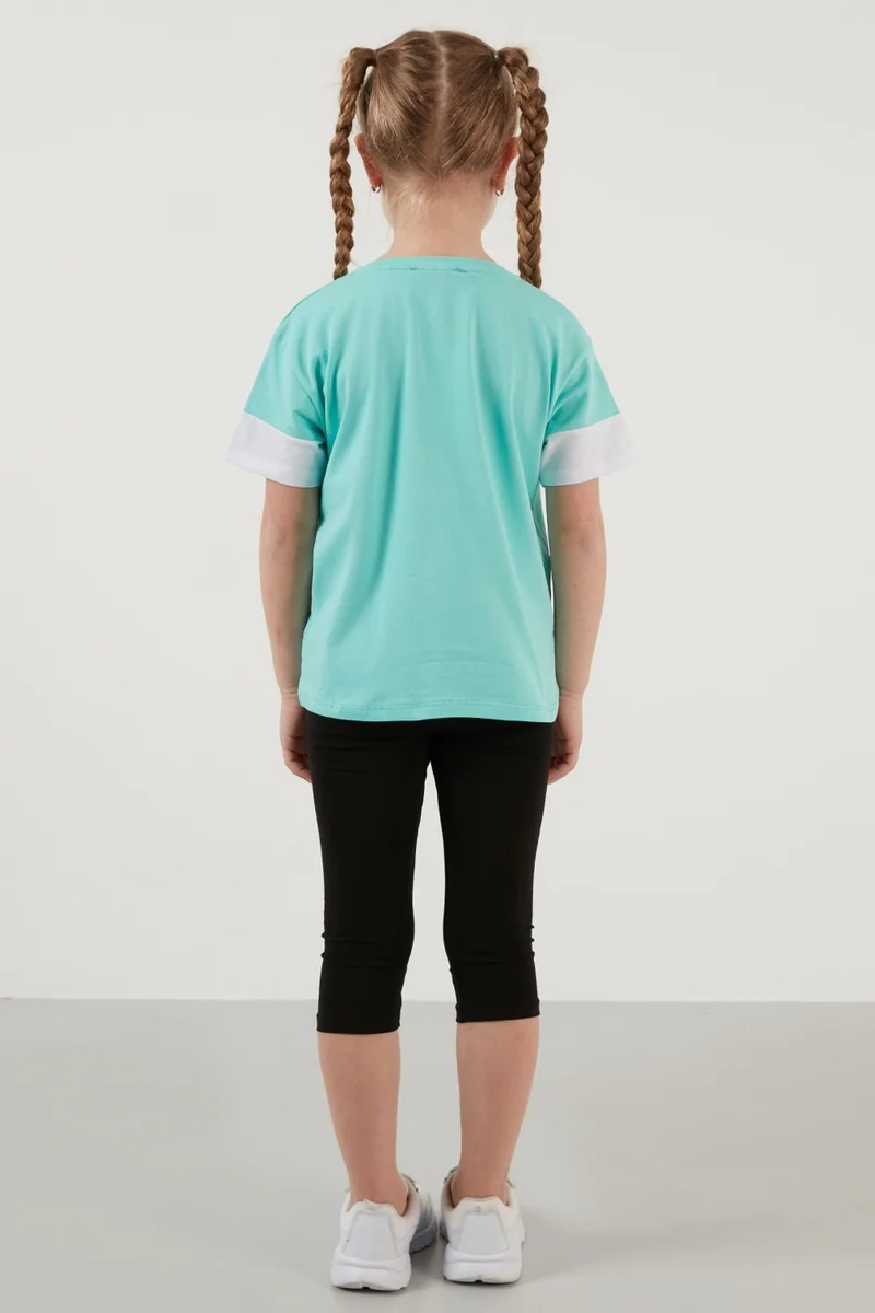 Lela Cotton Printed Crew Neck T Shirt Girls T Shirt 6211038
