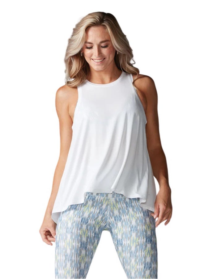 Tavi Tie Back Tank White - Image 1