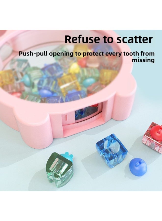 Generic Children's Teeth Box Commemorates Girl's Teeth Storage Box Baby's Teeth Replacement Collection Boy's Teeth Decoration-Color:Bear Tooth Box-blue  - Image 4
