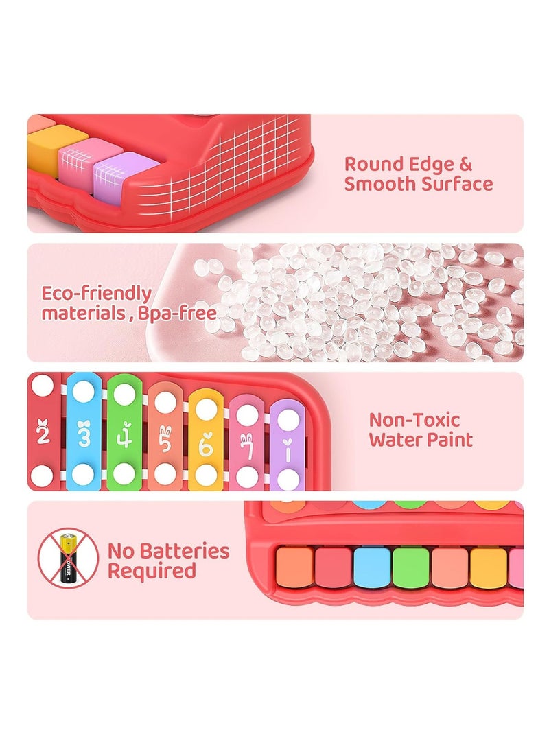 MUMS PLANET Xylophone Children's 1 Year and Children's Piano, 2-in-1 Music Toy Baby 1 Year, Baby Percussion Kit with Professional Tuning for Toddlers, Music Instruments Gifts for Children from 1 Year  - Image 4