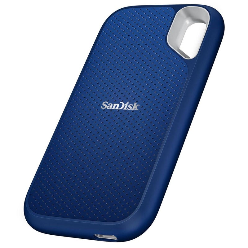 SanDisk Extreme Portable SSD, 1TB, Royal Blue, Upto 1050MB/s R & 1000MB/s W, IP65, 3Meter Drop Resistance - Image 1