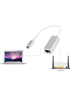 Techmaster Tme Type-C Gigabit RJ45 Ethernet Lan Connection Converter Adapter  - Image 2