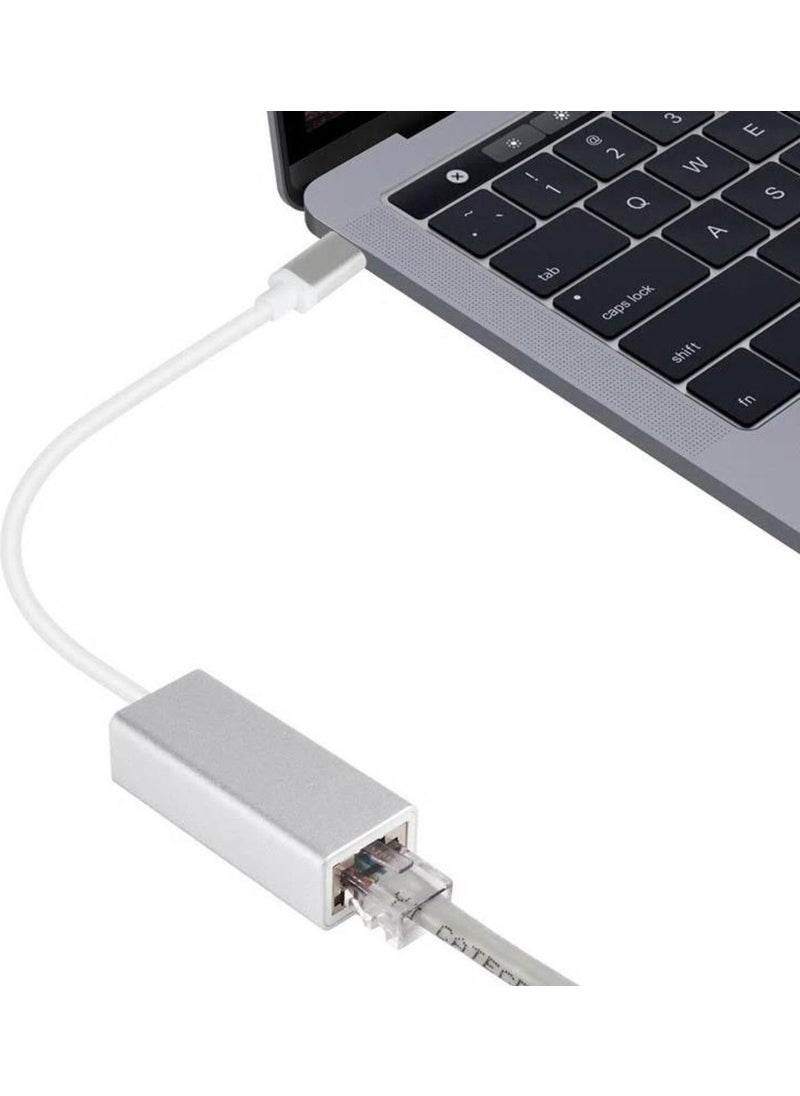 Techmaster - Tme Type-C Gigabit RJ45 Ethernet Lan Connection Converter Adapter - Image 1