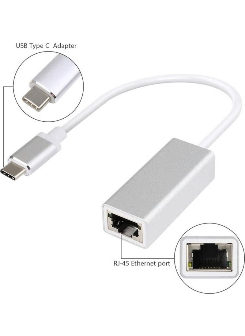 Techmaster - Tme Type-C Gigabit RJ45 Ethernet Lan Connection Converter Adapter - Image 1