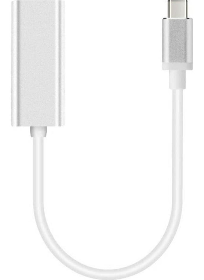 Techmaster - Tme Type-C Gigabit RJ45 Ethernet Lan Connection Converter Adapter - Image 1