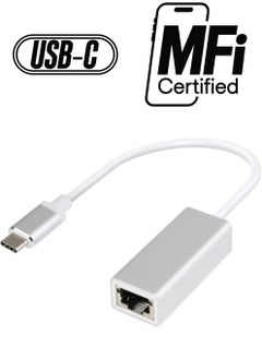 Techmaster Tme Type-C Gigabit RJ45 Ethernet Lan Connection Converter Adapter  - Image 1