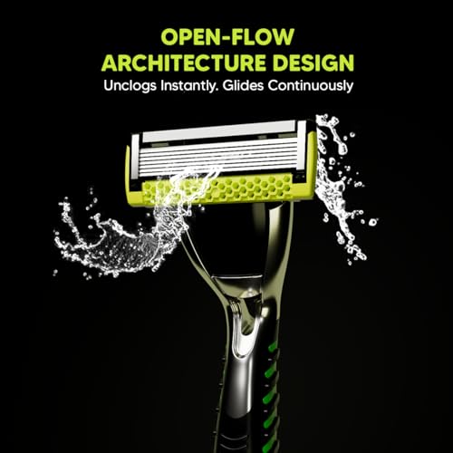 LetsShave Pro 7 Max Razor Cartridges For Men | World's First & Only 7-Blade Shaving Razor With Precision Blades & Honey Comb Guard Bar | Argan Oil, Aloe & Vitamin E - 2 Count - Image 4