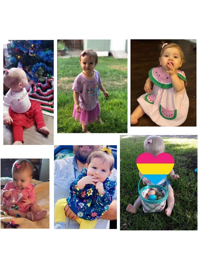 CellElection 20 Pack Handmade Tiny Hair Clips for Baby Fine Hair 1.75 Inch Mini Grosgrain Ribbon Hair Bows Snap Hair Clips Barrettes Hair Accessories For Baby Girls Newborn Infant Toddlers - Image 4