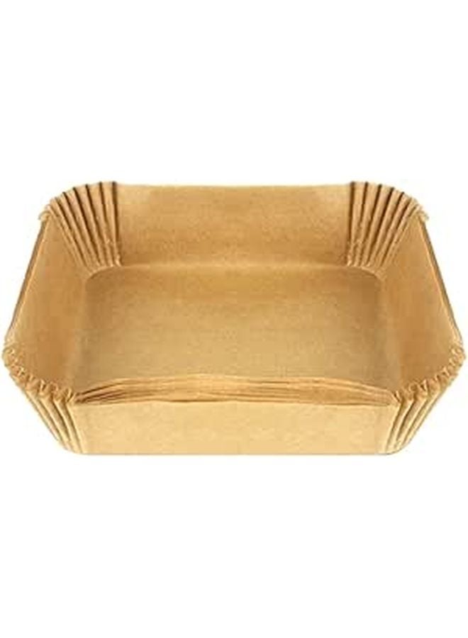 Air Fryer Parchment Paper Liners 16cm Square Oil Absorbing Baking Sheets 50pcs - Image 1