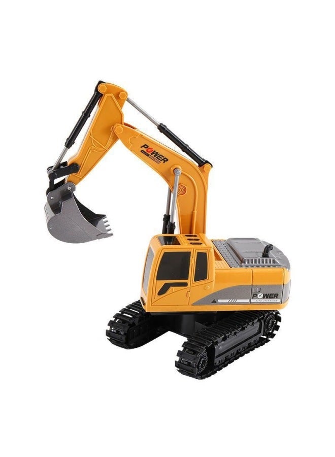Super Large Remote Control Excavator Boy Toy Car Alloy Engineering Children's Electric Excavator Excavator Large-Color:[12-way Large Alloy Spray] Remote Control Excavator [blue] 3 Sets Of Rechargeable Batteries