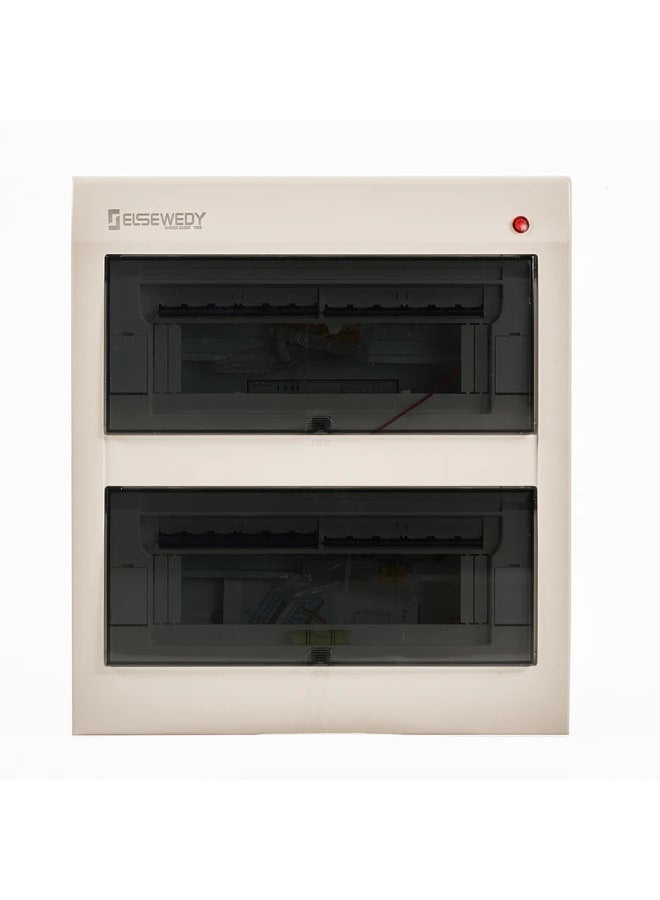 24-line in-wall plastic distribution board with metal base - Image 1