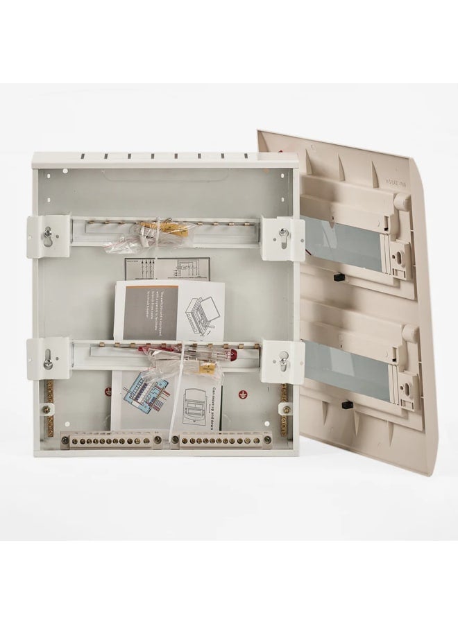 24-line in-wall plastic distribution board with metal base - Image 3