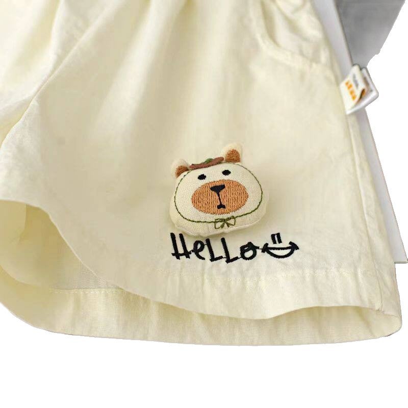 Baby Girls Cotton Shorts Solid Color - Image 5