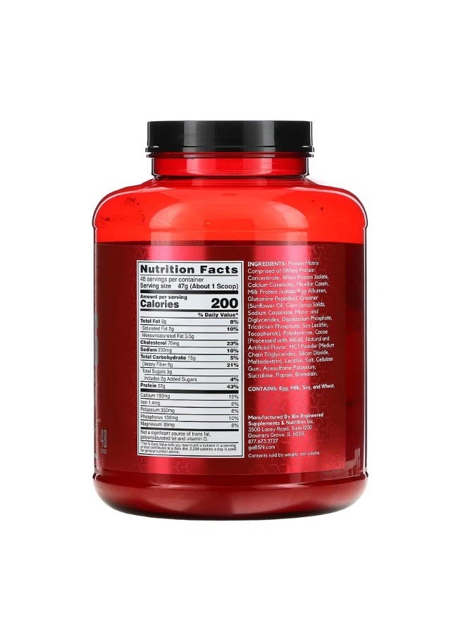 BSN BSN Syntha 6 Ultra Premium Protein Matrix Chocolate Milkshake 5 lbs 2.27 kg  - Image 2
