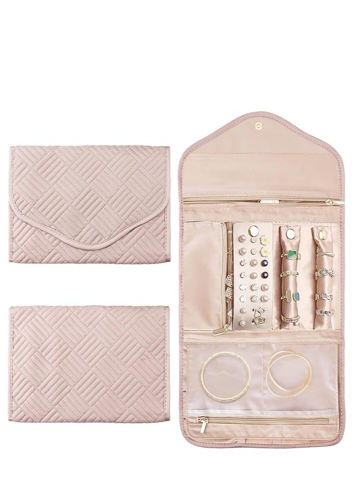Arabest Jewelry Organizer Bag,Travel Storage,Zoned Design for Necklaces/Earrings/Rings,Suitable for Travel/Home - Image 1