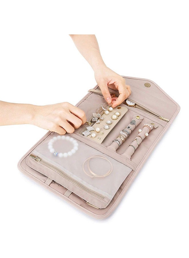 Arabest Jewelry Organizer Bag,Travel Storage,Zoned Design for Necklaces/Earrings/Rings,Suitable for Travel/Home - Image 3