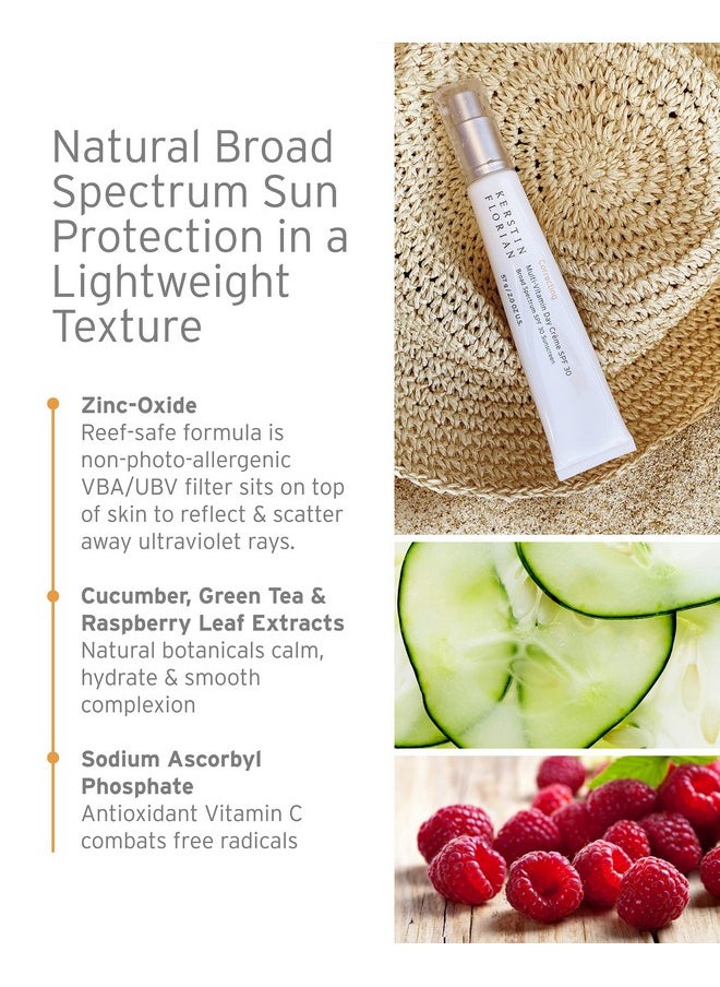 Kerstin Florian - Erstin Florian Multivitamin Day Crème Spf 30 Daily Facial Moisturizer With Natural Zinc Oxide Sunscreen With Uva And Uvb Protection Free From Parabens Oil & Chemicals (2 Oz) - Image 1