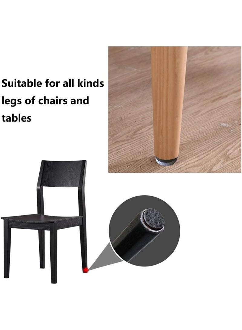 40pcs Round Heavy Duty Nail-on Felt Pad for Furniture Chair Table Leg Feet Floor Protectors Slide Smoothly (Black, Pad Diameter 20mm) - Image 3