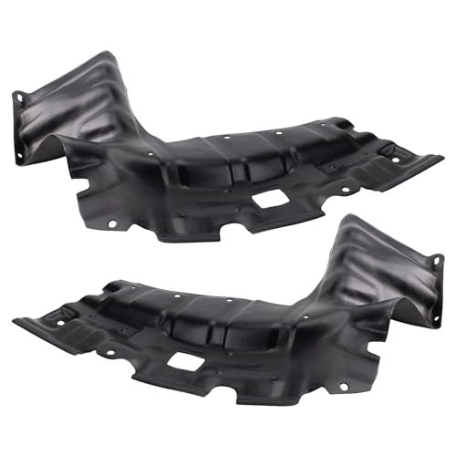 TRQ Front Driver & Passenger Side Lower Engine Splash Shield Compatible with 2004-2006 Scion xA xB 2000-2005 Toyota Echo SC1228105 SC1228108 - Image 1