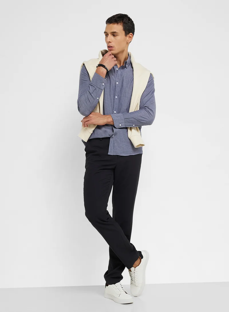 Ripples Men's Button down Collar Shirts