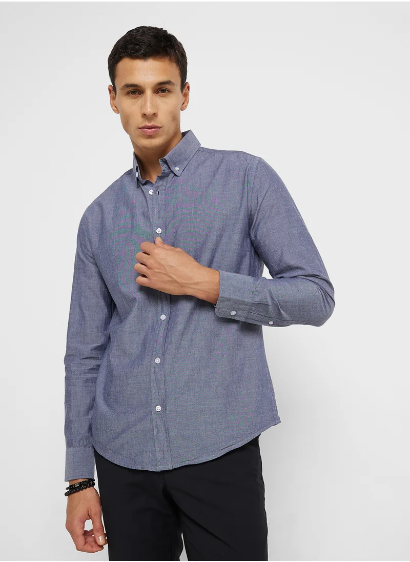 ريبلز مع نمشي Men's Button down Collar Shirts
