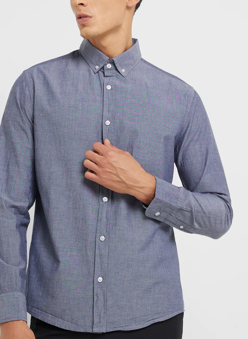 Ripples Men's Button down Collar Shirts