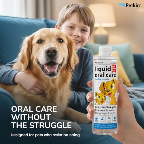 Petkin Invisible Formula Liquid Oral Care Teeth, Dental Gums Fresh Breath - Image 3