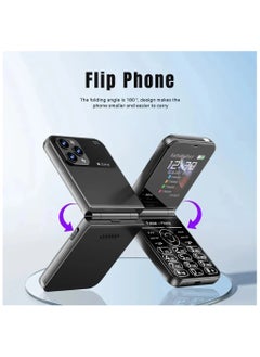 Hope 4 SIM Card Flip Mobile Phone, 2G GSM Cell Phone with Call Recording, Speed Dial, FM Radio, Magic Voice, Torch, Type-C Charging | 180° Foldable Cellphone for Elderly & Travelers Purple  - Image 5