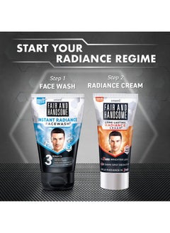 Fair and Handsome Instant Radiance Face Wash | Pro-Peptide | Instant Radiance| Washes Of Fine Pollutants | Cooling Freshness | 150G  - Image 4