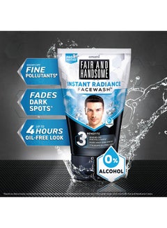 Fair and Handsome Instant Radiance Face Wash | Pro-Peptide | Instant Radiance| Washes Of Fine Pollutants | Cooling Freshness | 150G  - Image 3
