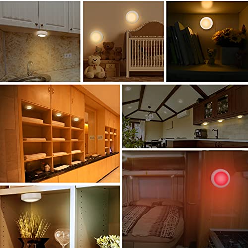 Cadrim Puck Lights - LED Color Changing, Dimmable Under Cabinet Lights with Wireless Remote Controls for Kitchen (1 Pack) - Image 2