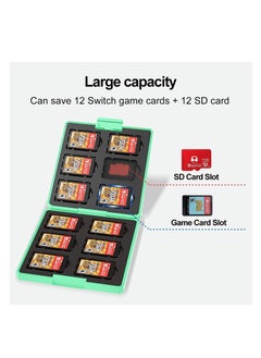 Game Card Case for Nintendo Switch,Portable & Thin Hard Shell Box, Protective Shockproof Cartridge Holder Carrying Storage Case Box with 12 Cartridge Slots for Switch NS NX - pzsku/ZDA643216FC862A1BBE2EZ/45/_/1657175082/bf12b861-03b6-4dc5-abcd-4213751b1bce