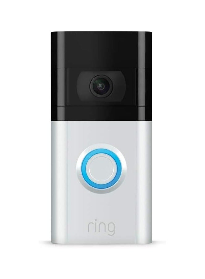Ring Ring Video Doorbell 3 - rechargable battery powerd, Wi-Fi doorbell security camera with two way talk, full HD video motion detection, night vision  - Image 1