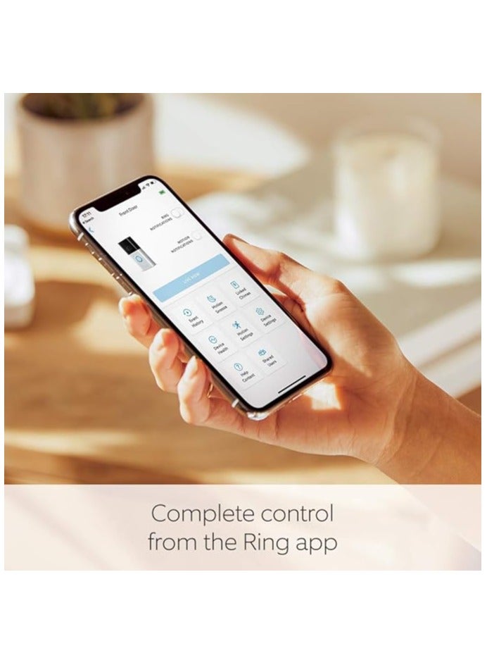 Ring Ring Video Doorbell 3 - rechargable battery powerd, Wi-Fi doorbell security camera with two way talk, full HD video motion detection, night vision  - Image 4